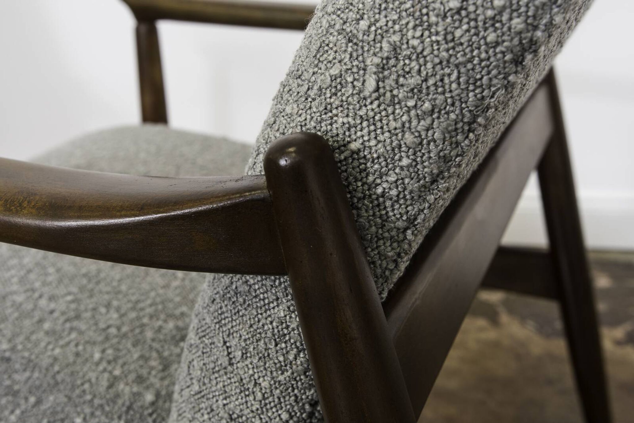 Mid-Century High Back Armchair by Edmund Homa, GFM, Poland, 1960s