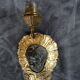 Applique buste cherubin arabesque en bronze doré xix siècle