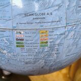 Antique Terrestrial Globe - Year 1960 (Scan Globe A/S)