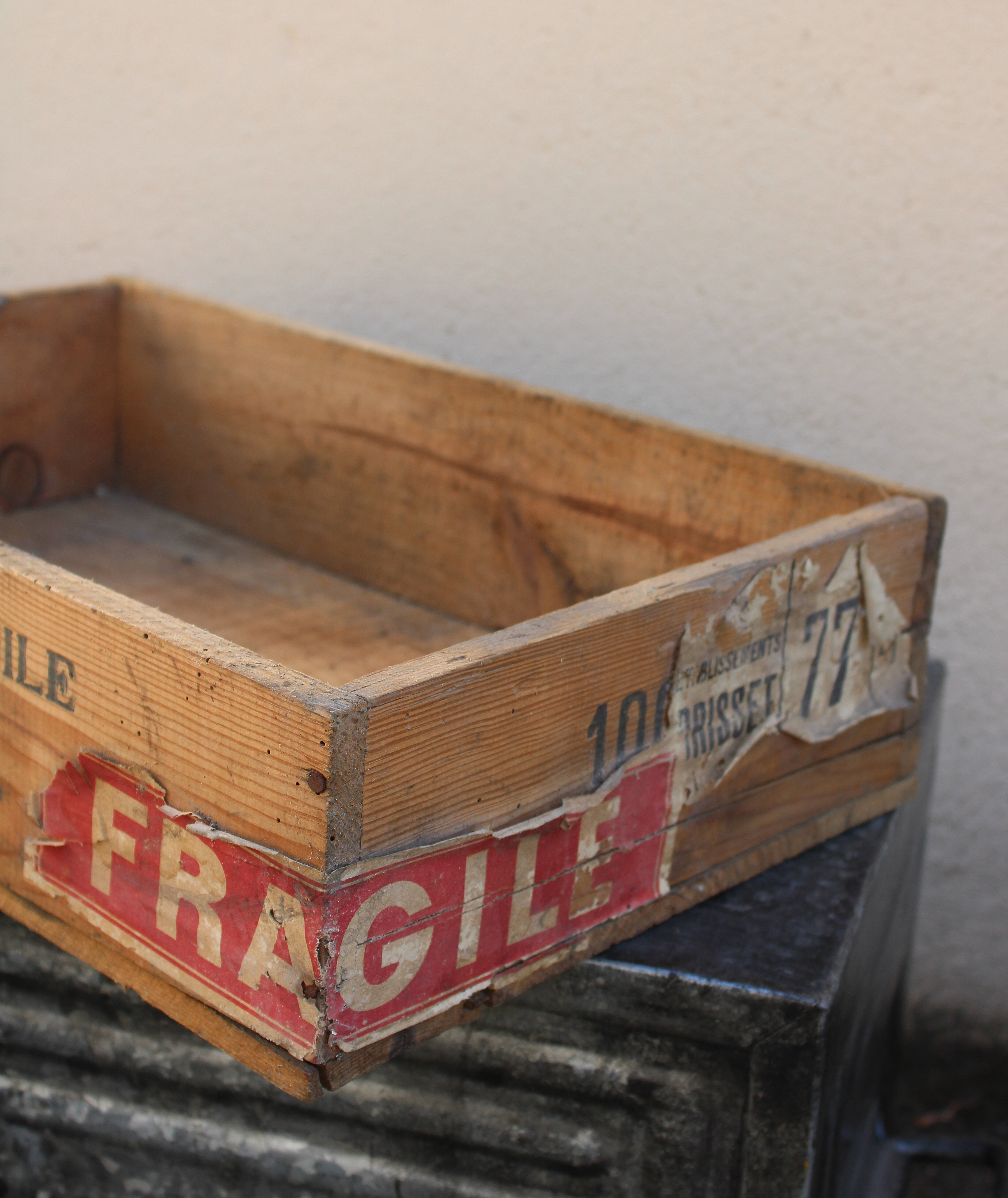 Wooden crate "Sardines Bonaparte"