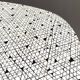 Black and White oval formica table 1960s