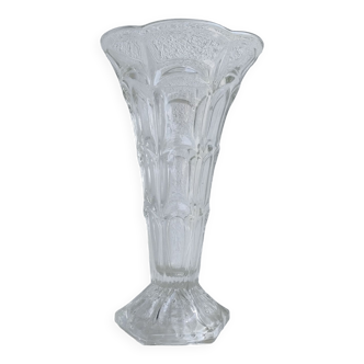 Vintage molded glass vase