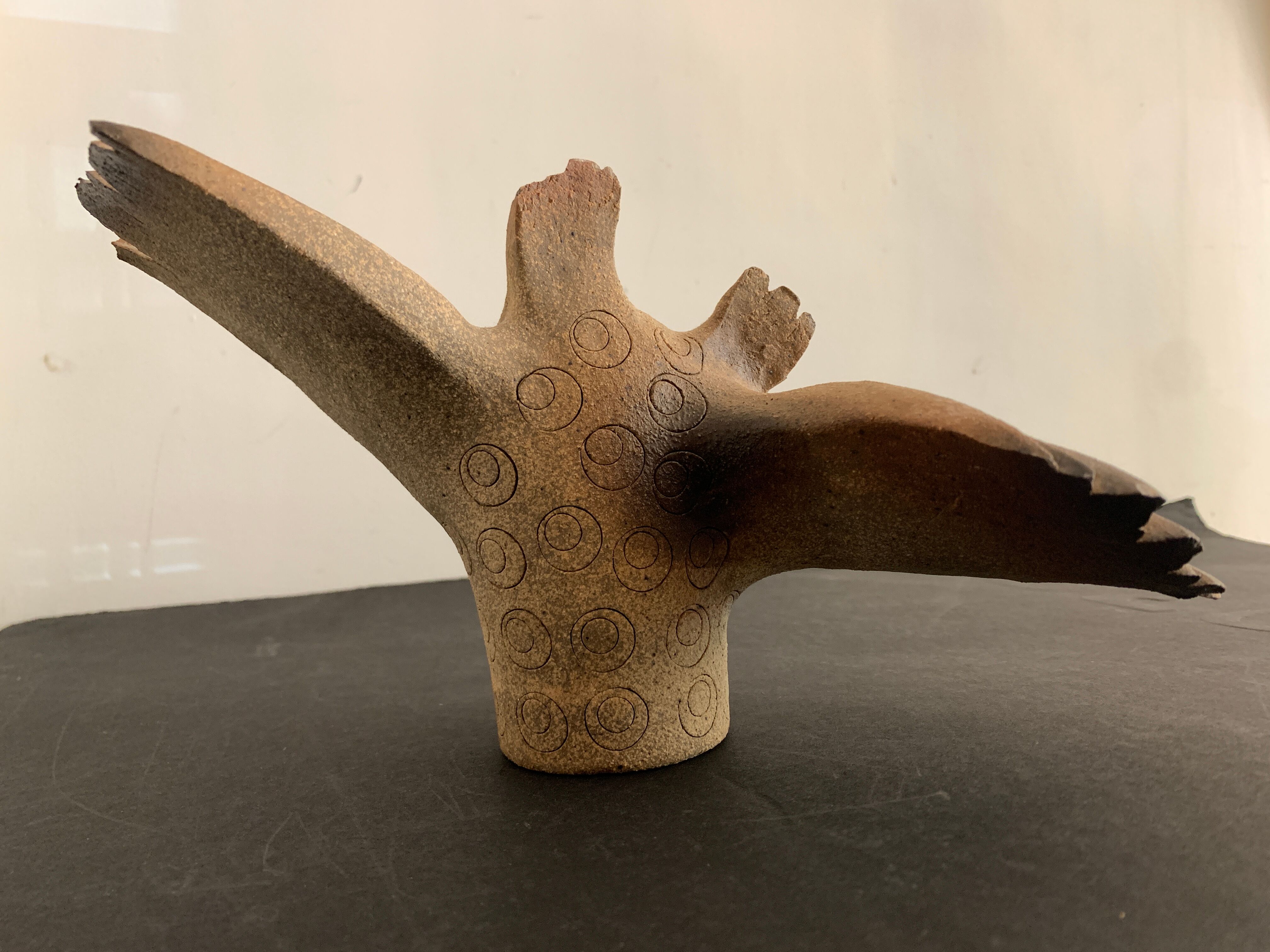 Ceramic owl atelier Palègre, France, 1970