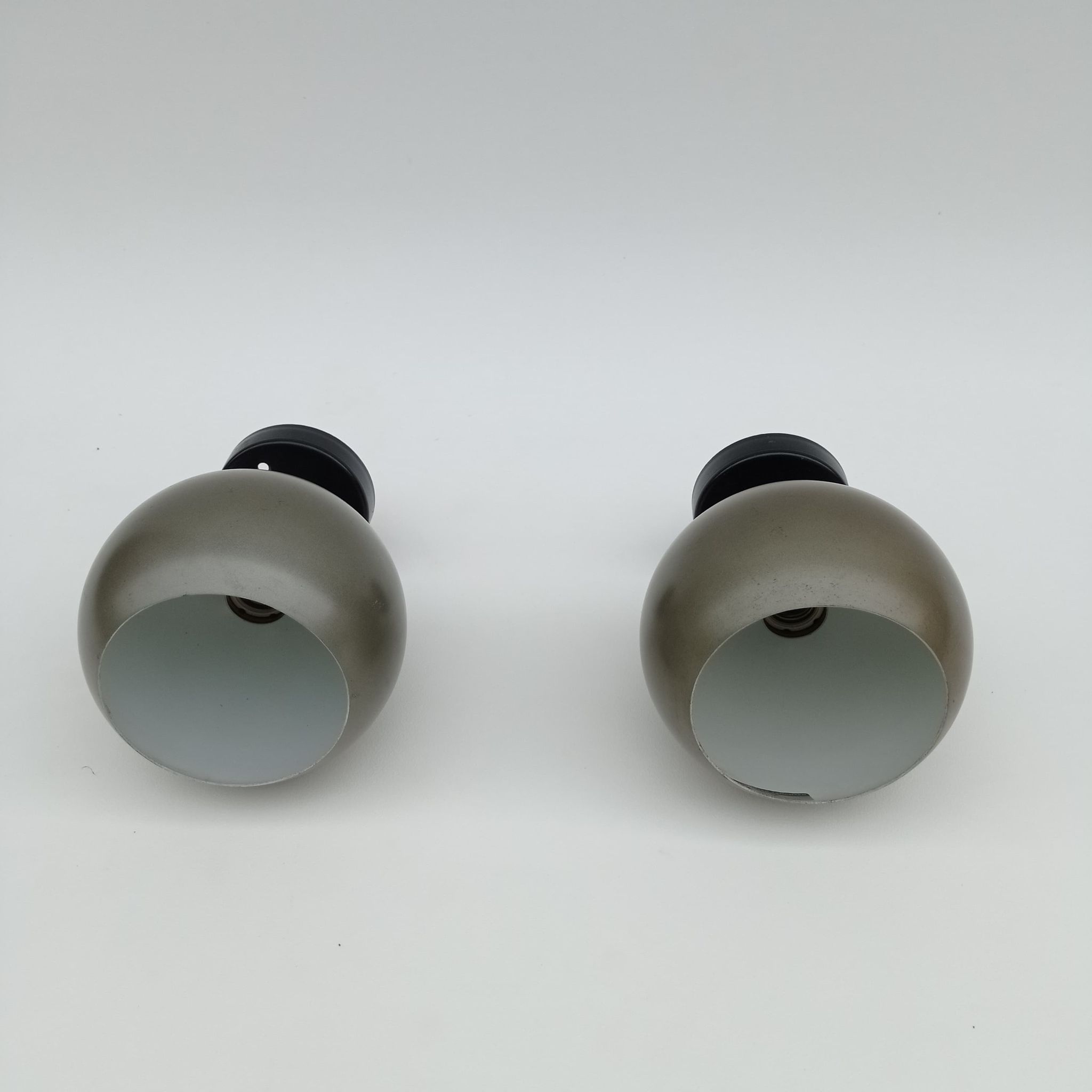Space Age round wall lamps from the 70's