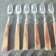 12 art deco dessert forks or desserts
