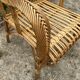 Antique rattan armchair