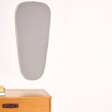 Vintage brass mirror, H77cm