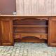 Large bar counter furniture 233 cm buffet in solid cherry wood 1970