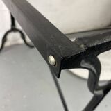 Marble and wrought iron bistro table