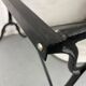 Marble and wrought iron bistro table