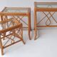 Rattan nesting tables