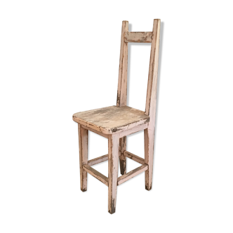 Old patina chair pink