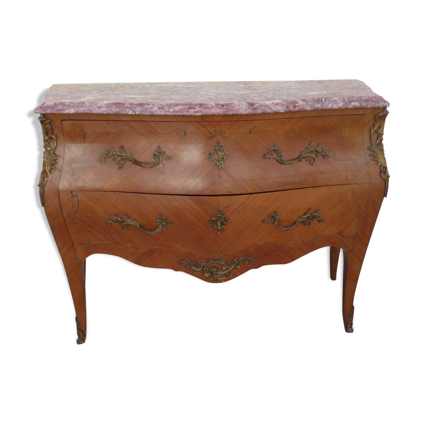 Curved dresser style Louis XV rosewood