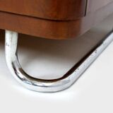 Garde-robe en acier chromé et tubulaire Bauhaus de Hynek Gottwald, années 1940.