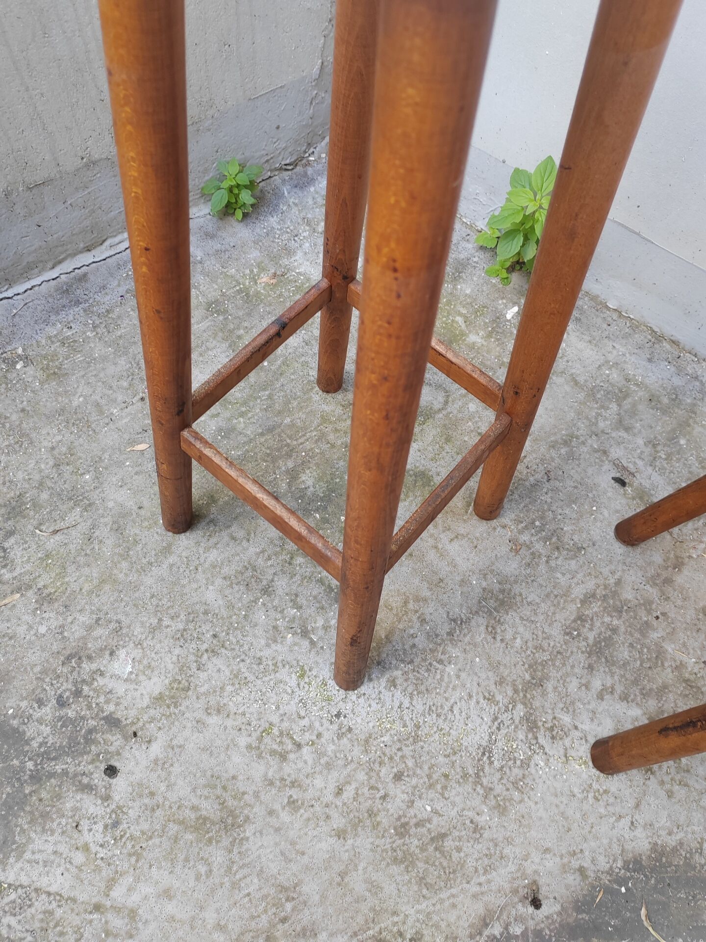 Pair of bar stools from the 1940s.