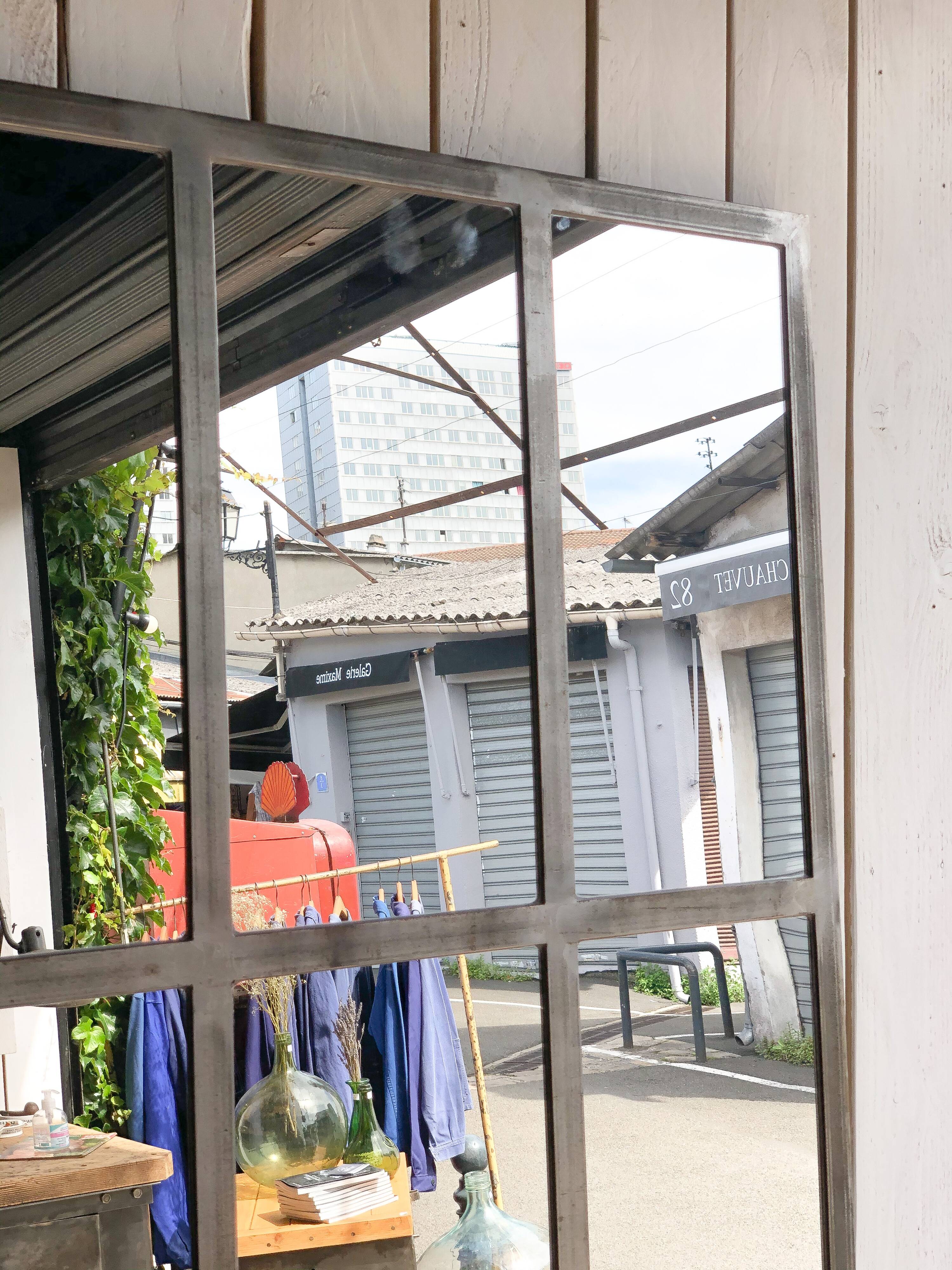 Mirror on industrial canopy chassis