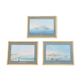 Neapolitan gouaches: Views of Naples.XIXth