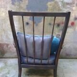 1950s vintage wooden armchair and caning