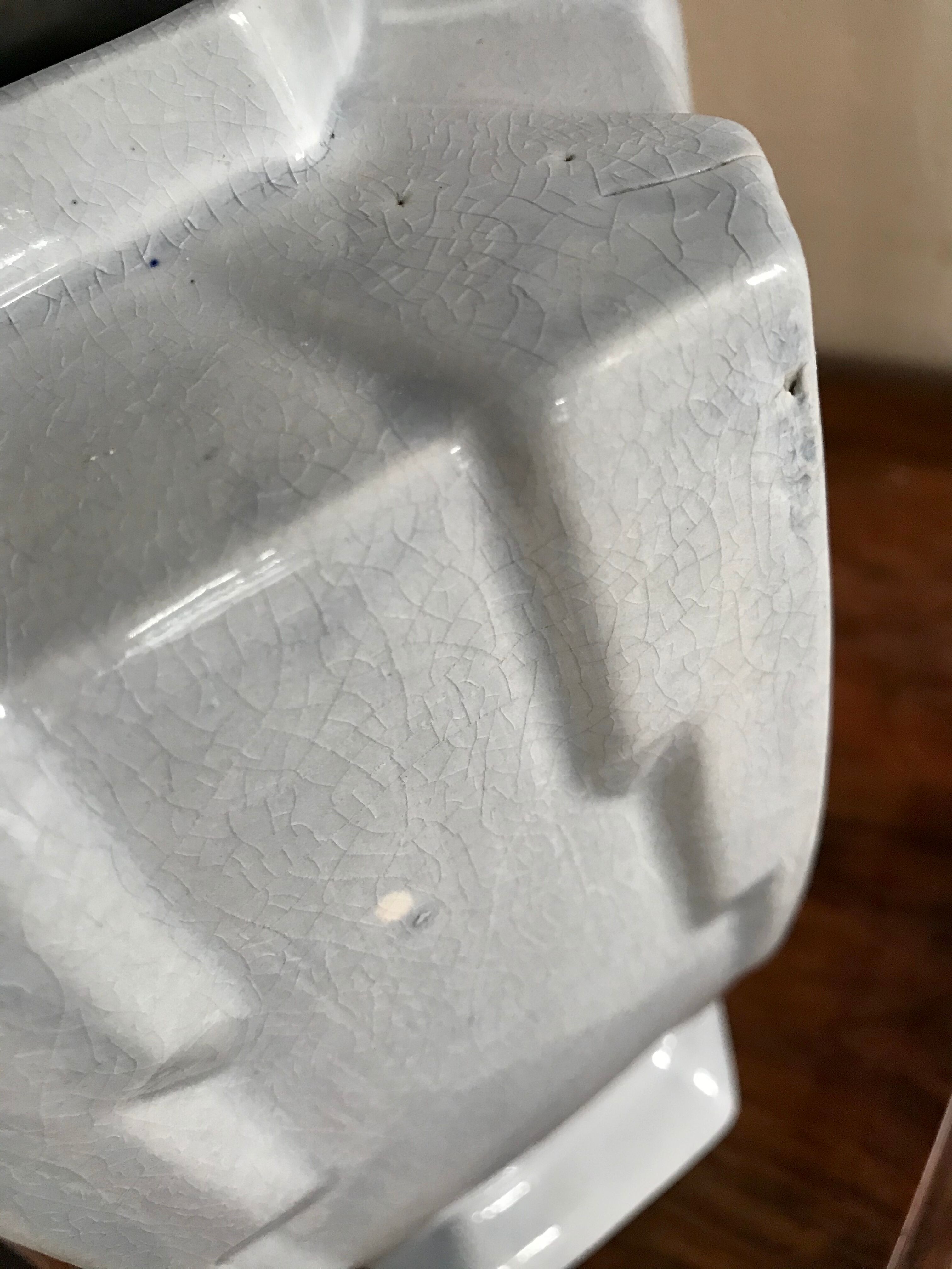 Art Deco cracked ceramic vase
