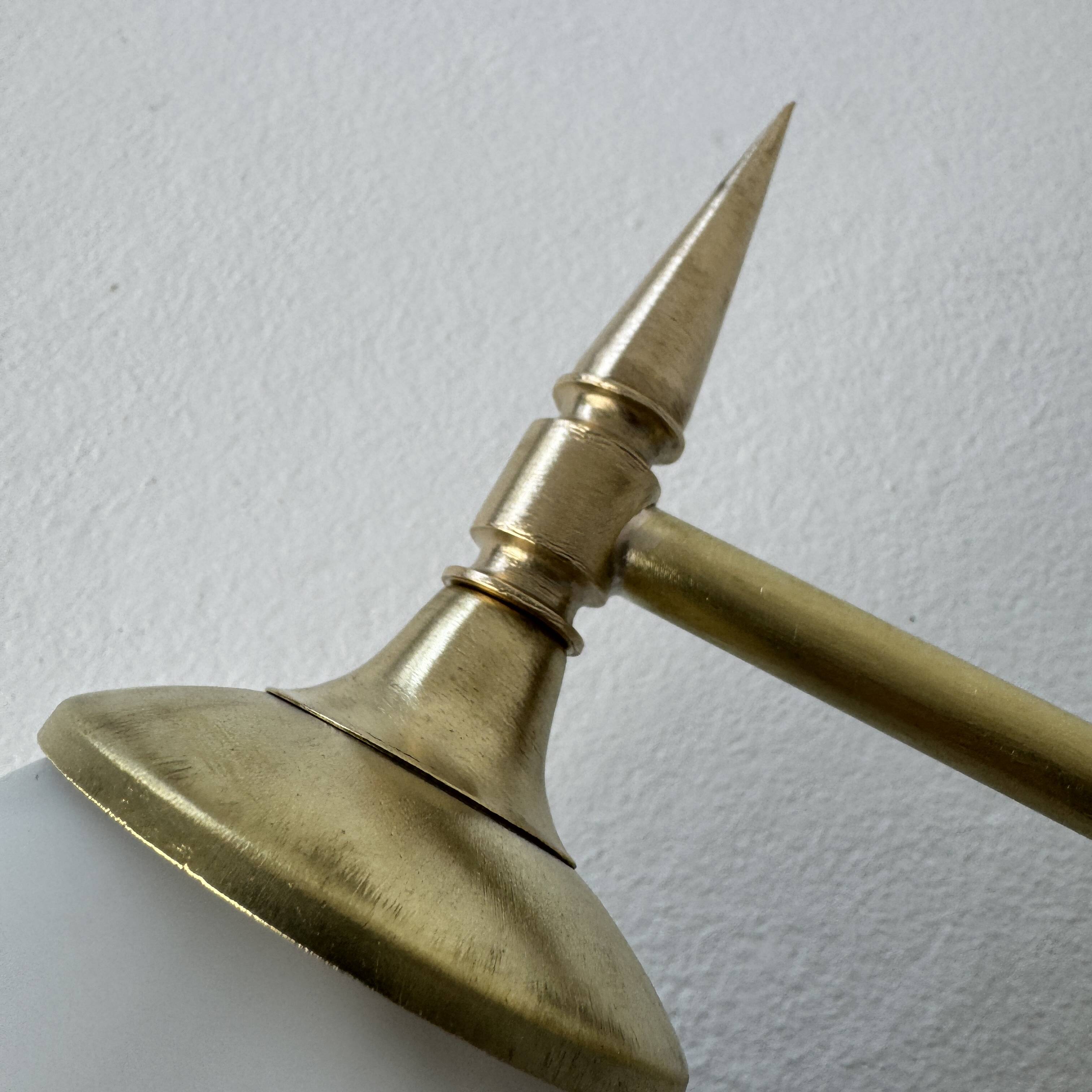 Pair of old vintage opaline wall lights