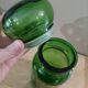 Green retro glass candy box