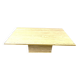 Table basse en travertin et laiton par Fedam, 1970