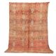 Peach Vintage Moroccan Rug 176 x 287 cm, Berber Wool Rug, Handmade Boho Rug