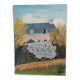 Painting Oil on canvas Breton house