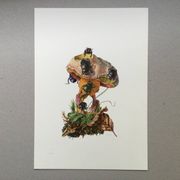 Impression vintage Insectes, Illustration ancienne année 60