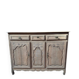 Solid oak buffet - sandblasted - late 18th century