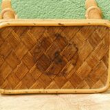 Bamboo and rattan footrest