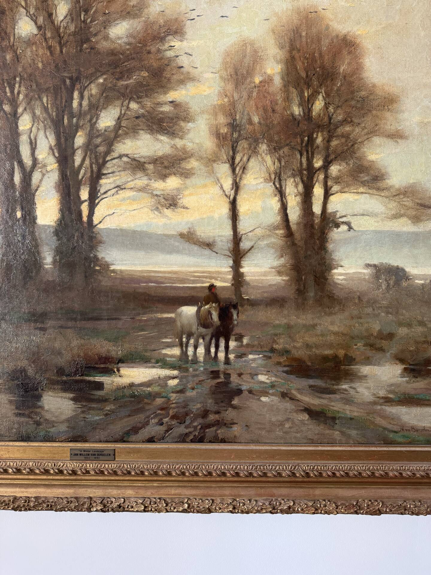 Monumental tableau Jan Willem Von Borselen (1825-1892)