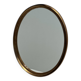 Miroir ovale doré classique 42x32