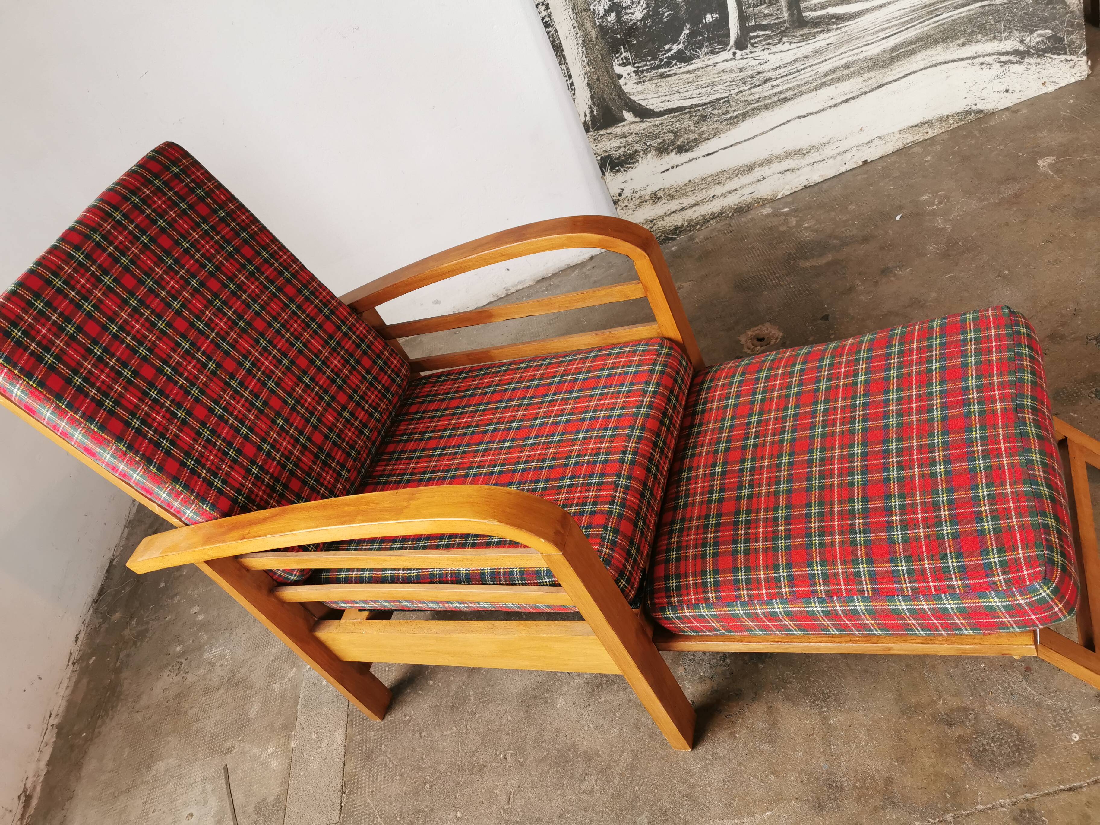 Vintage Scottish reclining armchair 1960s