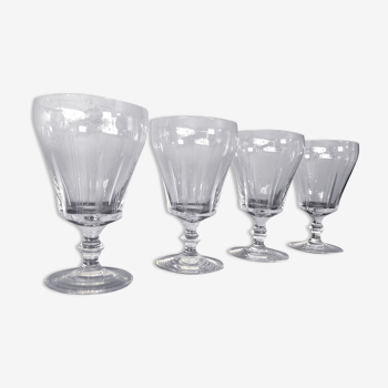 Set de 4 verres à eau en cristal de Sèvres