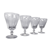 Set of 4 crystal water glasses from Sèvres