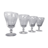 Set de 4 verres à eau en cristal de Sèvres