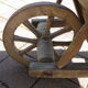 Old wooden wheelbarrow