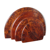 Porte lettres porte courrier en loupe d'orme art deco années 30 40
