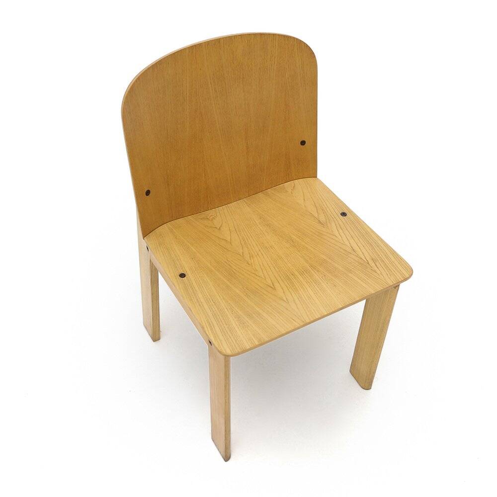 Wooden chair by Luca Meda for Longoni, 1970s