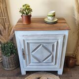 Confiturier en chêne et noyer