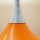 Danish pendant lamp 1960s with orange metal shade