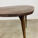 50s tripod coffee table with compass legs