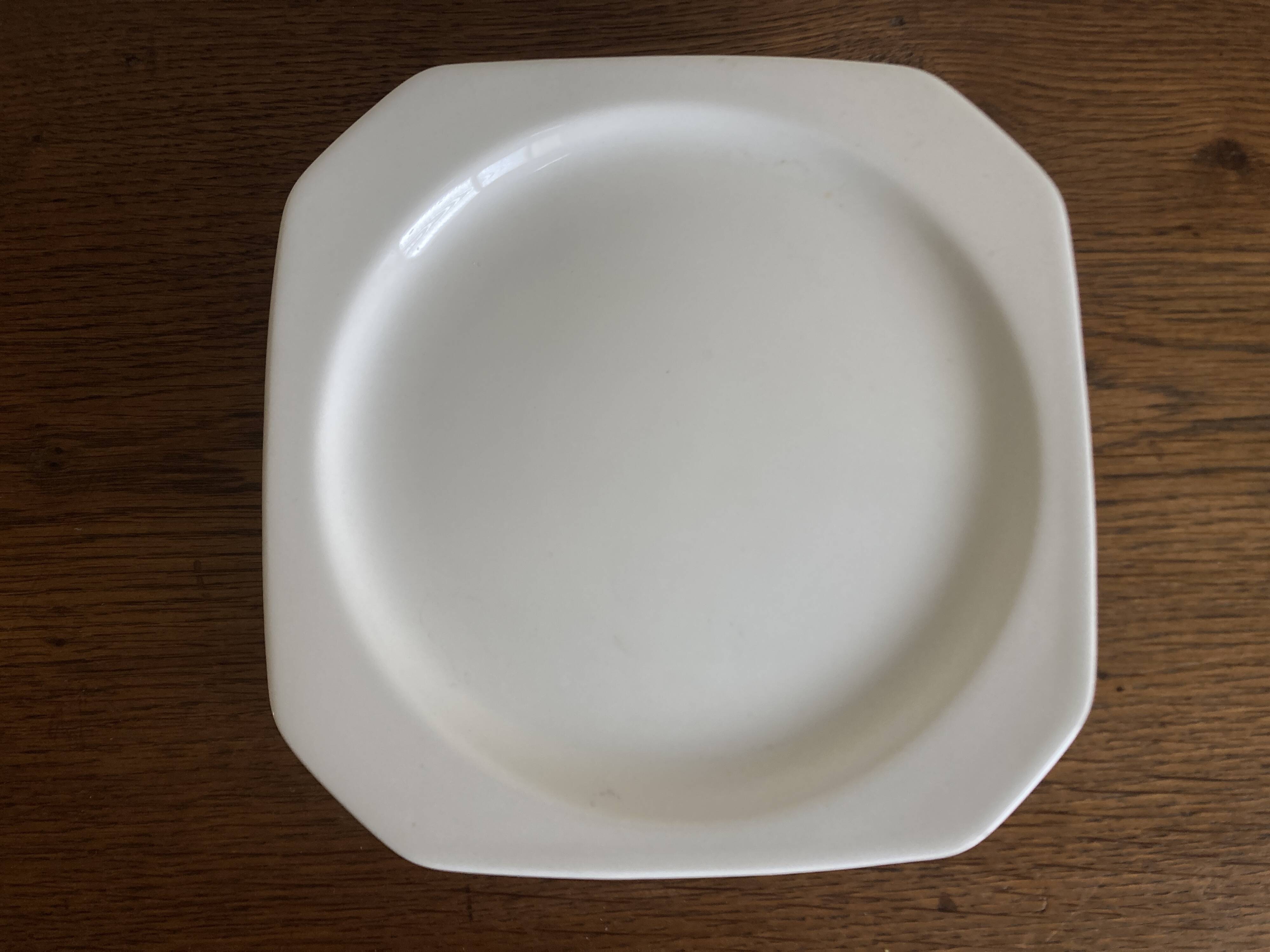Set de 6 assiettes à dessert scandinaves octogonales 1970