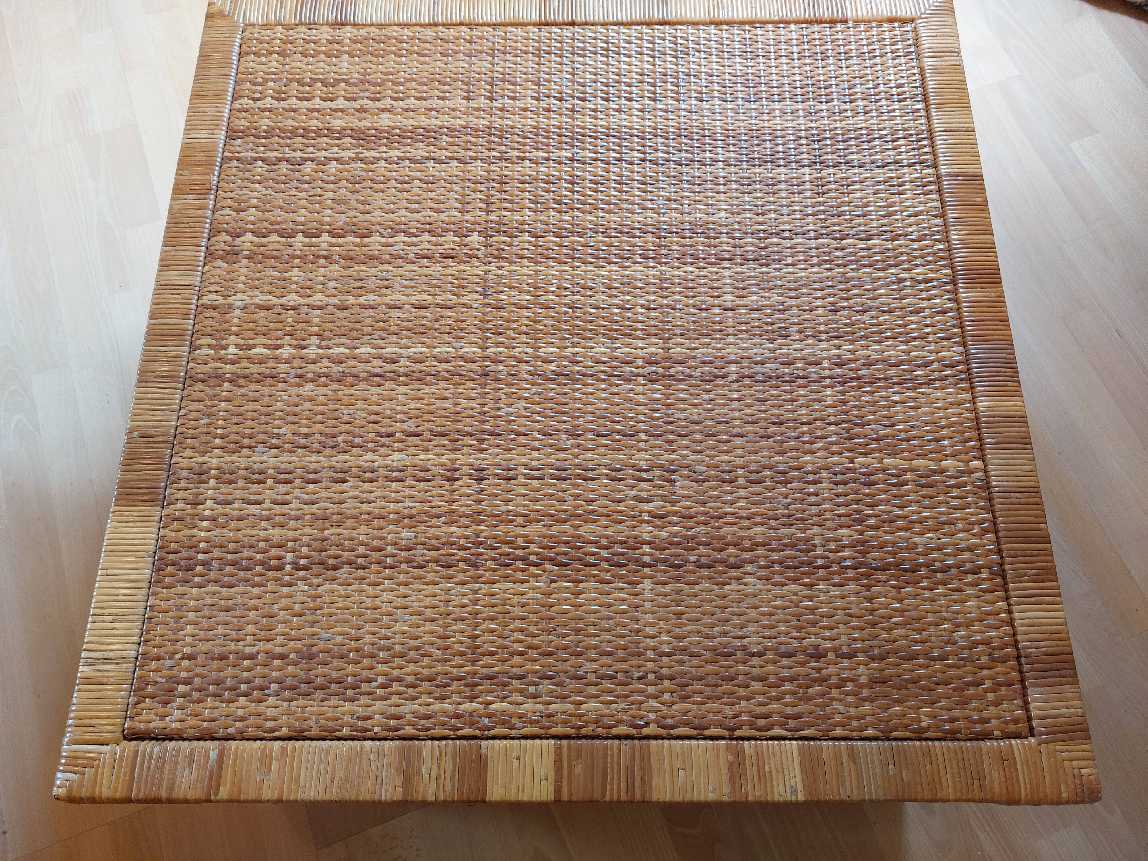 Rattan coffee table