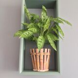 Rattan and vintage bamboo pot cover