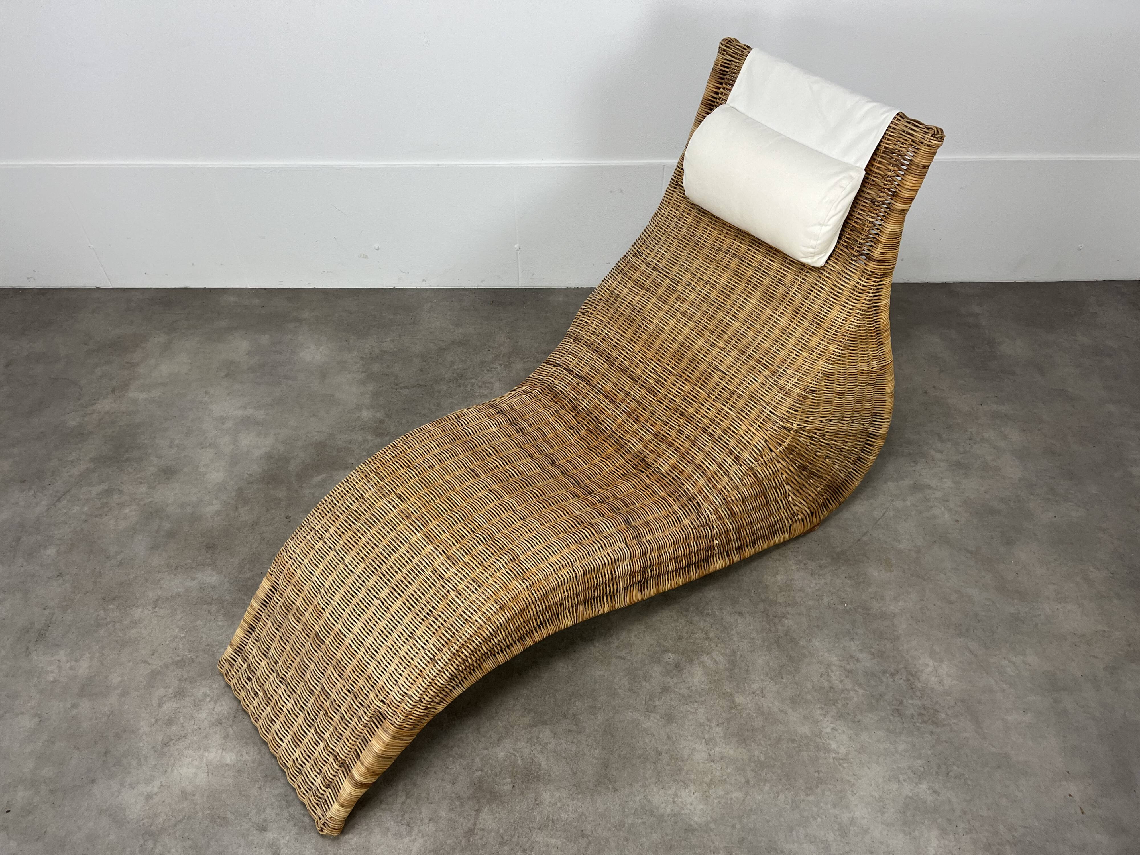 Karlskrona lounge chair by Karl Malmvall for Ikea, rattan