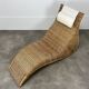 Karlskrona chaise longue by Karl Malmvall for Ikea, rattan