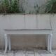 Console ancienne patinée gris coton.