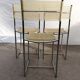 Set of 3 chrome spaghetti chairs model 101 from Belotti for Alias of the 70s-80s
